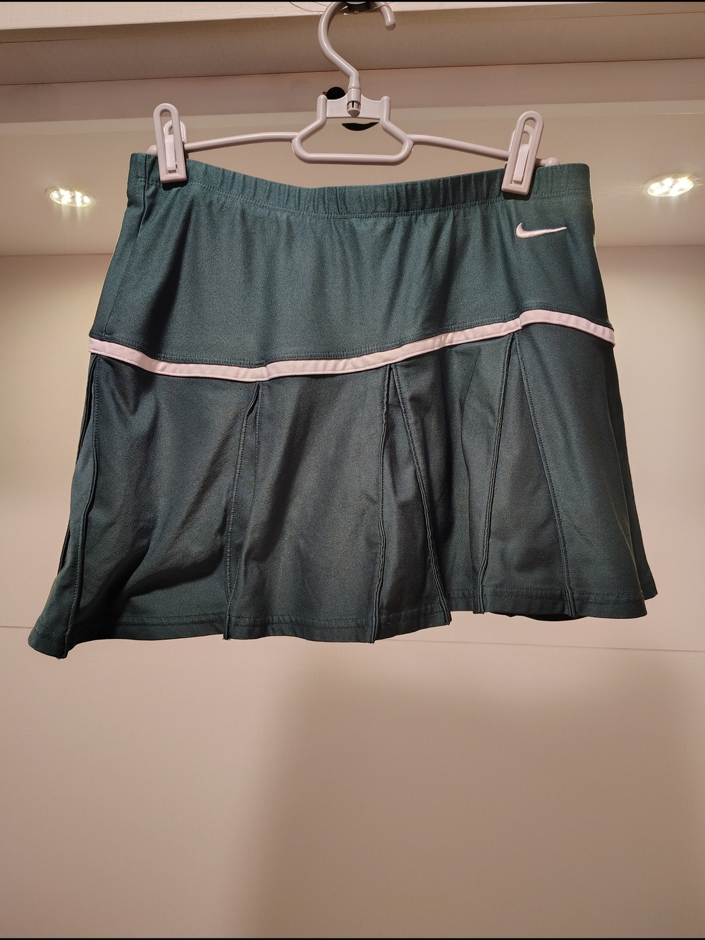Dri-FIT Green Pleated Tennis Skirt Built-In Shorts